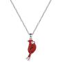 WUSUANED Red Cardinal Memorial Necklace Cardinal Bird Jewelry Loss of Loved One Sympathy Gift