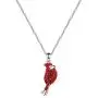 WUSUANED Red Cardinal Memorial Necklace Cardinal Bird Jewelry Loss of Loved One Sympathy Gift