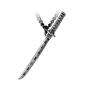 Alchemy Gothic Bushido Samurai Sword Pendant Necklace