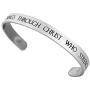 FORGIVEN JEWELRY Philippians 413 Stainless Steel Cuff Bracelet I Can Do All Things Through Christ