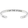 Inspirational Bracelets for Women Personalized Mantra Jewelry, Best inspiring Gifts for Her Engraved Hidden Message Quote Cuff Bangle,Motivational Gifts for Teen Girls Friends