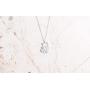 La Menagerie Cat Silver Origami Jewelry - Silver Geometric Chain Necklace – 925 Sterling Plated Silver Necklace for Women & Girls – Stylish Cat Pendant Necklace