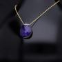 Soyaz 14K Gold Plated 925 Sterling Silver Necklace for Women | Color Changing Mood Stone | Gold Necklaces for Women | Sterling Silver Base Gold Chain