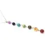 xinpeng Women 7 Chakra Natural Stones Gemstone Crystals Pendant Beads Yoga Reiki Healing Energy Balancing Necklace Copper Bracelets Dangle Hook Earrings Jewelry Set