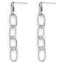 BELUCKIN Chain Link Dangle Stud Earrings Statement Minimalist Jewelry