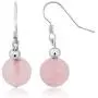 Gem Stone King 10MM Simulated Rose Quartz Round Bead Necklace Bracelet and Earrings Set 20 Inch Gem Stone King 10MM Simulated Rose Quartz Round Bead Necklace Bracelet and Earrings Set 20 Inch