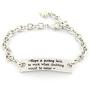 YOYONY 10 PCS Packs ! Random Inspirational Message Adjustable Leather Bracelets,Motivational Quotes Bangle Bracelets,Minimalist Decoration BFF Jewelry