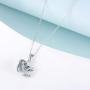 YAFEINI Sloth Gifts Sterling Silver Sloth Pendant Necklace Heart Animal Jewelry for Women and Men Gifts