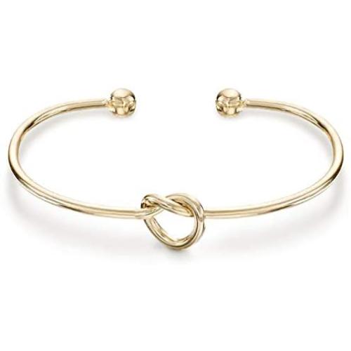 PAVOI 14K Gold Plated Forever Love Knot Infinity Bracelets for Women | Gold Bracelet for Women