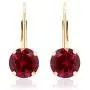 Quality Jewels 14k Gold Earrings, Yellow Gold Dangle Earrings with Round Cubic Zirconia Stone and Easy-to-Use Secure Leverback Clasp Quality Jewels 14k Gold Earrings, Yellow Gold Dangle Earrings with Round Cubic Zirconia Stone and Easy-to-Use Secure Leverback Clasp