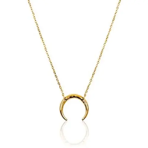 Half Moon Necklace | Dainty Crescent Moon Necklace | 14k Gold Dipped Necklaces For Women | Celebrity Approved, Perfect for Layering | Hypoallergenic, Gold Moon Necklace Half Moon Necklace | Dainty Crescent Moon Necklace | 14k Gold Dipped Necklaces For Women | Celebrity Approved, Perfect for Layering | Hypoallergenic, Gold Moon Necklace