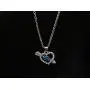 DMOMSA Sapphire Blue Cute Arrow Heart Pendant Necklace Jewelry Gift, Suitable for Ladies Gifts for Birthday Party Anniversary Valentines Day DMOMSA Sapphire Blue Cute Arrow Heart Pendant Necklace Jewelry Gift, Suitable for Ladies Gifts for Birthday Party Anniversary Valentines Day