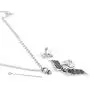 QeenseKc Heart Urn Necklace for Human Pet Ashes Movable Angel Wings Cremation Keepsake Memorial Pendant Jewelry