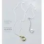 Cute Bunny Rabbit On The Moon Pendant Necklace for Women Teen Girls Kids S925 Sterling Silver Hypoallergenic Dainty Tiny Crescent Choker 18'' Chain Collar Delicate Animal Jewelry Gifts Box for Daughter