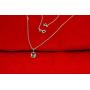 Orchid Jewelry 925 Sterling Silver Chain Pendant For Women 5.00 Ct Green Amethyst Cushion Gemstone Pendants February Birthstone Necklace Healing Crystal Anniversary Birthday Gift For Wife