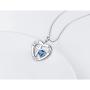 925 Sterling Silver God in My Heart Faith Hope Love Cross Pendant Necklace for Women Girlfriend Daughter Mother