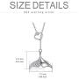 Mermaid Tail Necklace 925 Sterling Silver Heart Y Necklaces Jewelry Valentines Day Gift for Women
