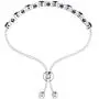 Belinda Jewelz Womens Sterling Silver Birthstones Adjustable XO Bolo Bracelet