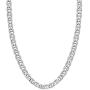 Savlano 925 Sterling Silver 5.5mm Italian Solid Flat Mariner Link Chain Necklace for Men & Women - Made in Italy Comes Gift Box (5.5mm)