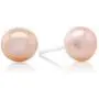 Gem Stone King 3-Row 7-8mm Pink Cultured Freshwater Pearl Necklace Earrings Set 18inches