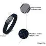 VNOX Blue Braided Leather Medical Symbol Caduceus with Magnetic Clasp Cuff Wristband Bracelet,7.4/8.0/9.0'' VNOX Blue Braided Leather Medical Symbol Caduceus with Magnetic Clasp Cuff Wristband Bracelet,7.4/8.0/9.0''