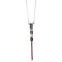 Star Wars Jewelry Womens Darth Vader Lightsaber Stainless Steel Pendant Necklace, Silver/Red, One Size Star Wars Jewelry Womens Darth Vader Lightsaber Stainless Steel Pendant Necklace, Silver/Red, One Size