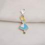 UJIMS in Wonderland Inspirational Gift Charm Zipper Adventures in Wonderland March Hare Charm Jewelry for BFF Book Lovers Gift