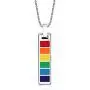 Ropman Rainbow Lesbian Pride Necklace LGBTQ Accessories Stainless Steel Bar Pendant Gay Jewelry for Unisex Ropman Rainbow Lesbian Pride Necklace LGBTQ Accessories Stainless Steel Bar Pendant Gay Jewelry for Unisex