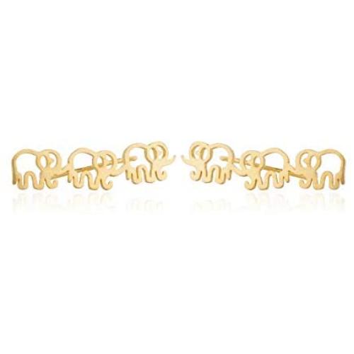 Frodete Cute Baby Elephant Stud Earrings Lovely Animal Alloy Earrings Women Girl Jewelry