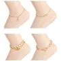 Ofeiyaa 16PCS Ankle Bracelets Beach Layered Anklets Boho Ankle Chains Foot Bracelets Set for Women Adjustable Gold Silve Tone Ofeiyaa 16PCS Ankle Bracelets Beach Layered Anklets Boho Ankle Chains Foot Bracelets Set for Women Adjustable Gold Silve Tone