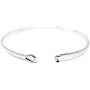 by you Inspirational Positive Message Engraved Thin Cuff Bangle Hook Bracelet