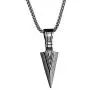 Rinspyre Mens Arrowhead Necklace Gold Stainless Steel Biker Punk Indian Arrow Pendant with 22 Inch Chain Rinspyre Mens Arrowhead Necklace Gold Stainless Steel Biker Punk Indian Arrow Pendant with 22 Inch Chain