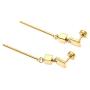 Heavstjer Fashion Piercing Tragus Cartilage Screw Stud Earrings Bar Long Dangle Drop Earrings