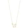14k Yellow Gold 0,01 ct Diamond Butterfly Pendant Necklace for Women, A Perfect Surprise Gift for Her, 18 inch 14k Yellow Gold 0,01 ct Diamond Butterfly Pendant Necklace for Women, A Perfect Surprise Gift for Her, 18 inch