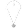 Silpada Proof It Reversible Coin Disc Pendant Necklace in Sterling Silver, 18'' + 2''