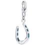 AFFY Jewelry Multi Color Enamel Horseshoe Charm Pendant Necklace in 925 Sterling Silver