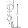 Big Apple Hoops - Geometric Circle Curve Line Ear Climber Stud Earrings Made from Genuine Solid 925 Sterling Silver Easter Sunday in 4 Colors Rose, Silver, Black, Gold with Electrocoated Finish for Anti-Tarnish