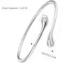 Vitaltyextracts Silver Plated Bracelet Shining Bangle Bracelets (Silver) Vitaltyextracts Silver Plated Bracelet Shining Bangle Bracelets (Silver)