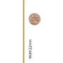 Lifetime Jewelry 2.2mm Rounded Box Chain Necklace 24k Gold Plated for Women & Men