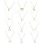 Subiceto 12 PCS Message Gift Card Necklaces for Women Anchor Compass Good Luck Elephant Pendant Necklace Friendship Valentines Gifts