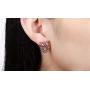 IrbingNii Women Jewelry Sets Jewelry for Women 14k Rose Gold Pendant Necklace Earrings Necklace Ear Studs Jewelry Sets for Women