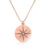 North Star Necklace With Birthstone Polaris Pendant Constellation Jewelry Celestial Star Symbol Charm
