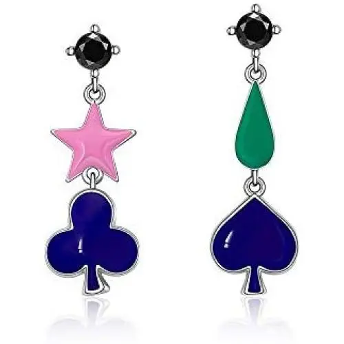 Among Us and Naruto Akatsuki Hunter X Hunter Anime Earrings Sterling Silver Cute Hisoka Dangle Hypoallergenic Cz Huggie Women Mens Earring Hooks Piercing Post Pin