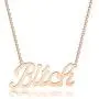 WSNANG Best Friend Necklace Besties Gift Bitch Pendant Necklace Friendship Jewelry BFF Birthday Gift Sister Gift