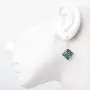 SUVANI Sterling Silver Glass Jewelry Colorful Glittering Retro Abstract Art Square Dangle Earrings