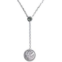 Genuine Natural Gibeon Meteorite Moldavite Gemstone Silver Fashion Pendant Necklace AAAA 12mm