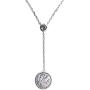 Genuine Natural Gibeon Meteorite Moldavite Gemstone Silver Fashion Pendant Necklace AAAA 12mm
