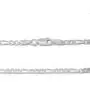 925 Sterling Silver 3MM Figaro Chain Italian Necklace For Men & Women Lobster Claw Clasp 16''-36'' 925 Sterling Silver 3MM Figaro Chain Italian Necklace For Men & Women Lobster Claw Clasp 16''-36''