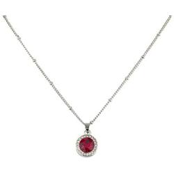 LUX ACCESSORIES Small Simple Birthstone Necklace Set for Women Girls