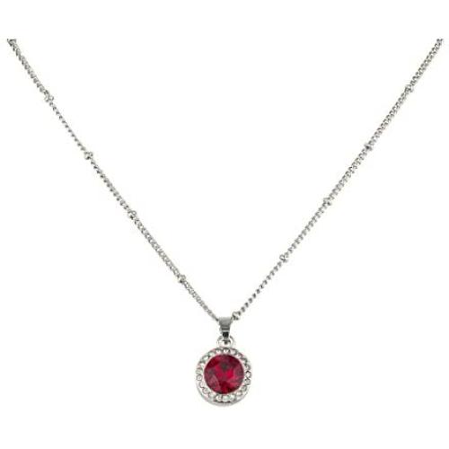 LUX ACCESSORIES Small Simple Birthstone Necklace Set for Women Girls